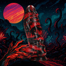 Demon Master - Dildo en silicone - Rouge/Noir