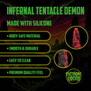 Démon Tentaculaire Infernal - Serpent Anal - Rouge/Noir