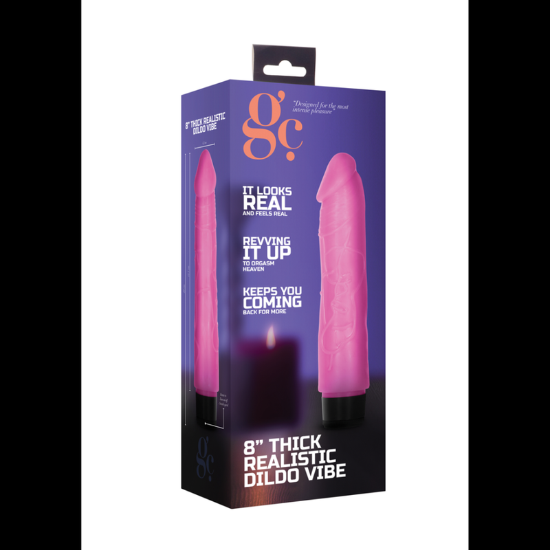 Thick Realistic Dildo Vibrator - 8 / 20 cm