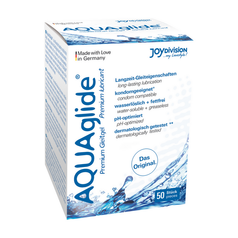 AQUAglide Neutral - Waterbased Anal Lubricant - Single Porions - 50 Pieces á 0.1 fl oz / 50 Pieces á