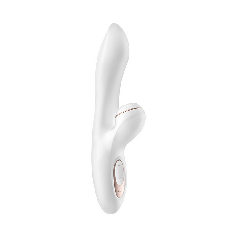 Pro Plus - Stimulateur de Point G à Pulsations d'Air et Vibration - Blanc/Rose Gold