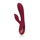 Vibromasseur en silicone lisse - Cerise noire