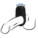 Anneau vibrant pour pénis - Noir réglisse