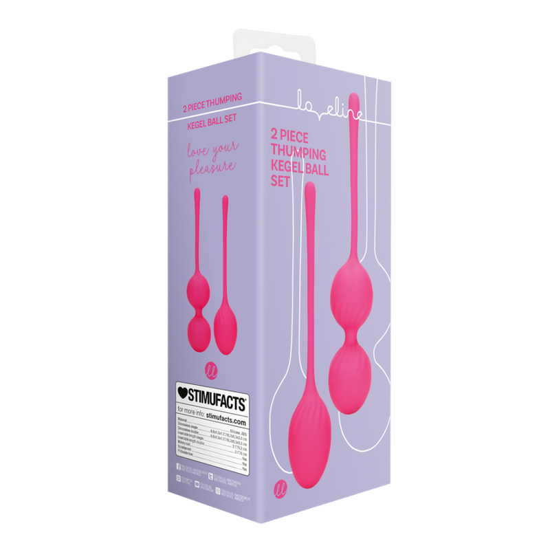 Ensemble de Boules de Kegel Thumping 2 Pièces - Fraise Sauvage