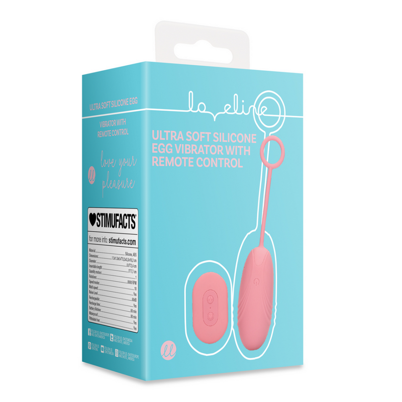 Vibrateur à œuf en silicone ultra doux avec télécommande