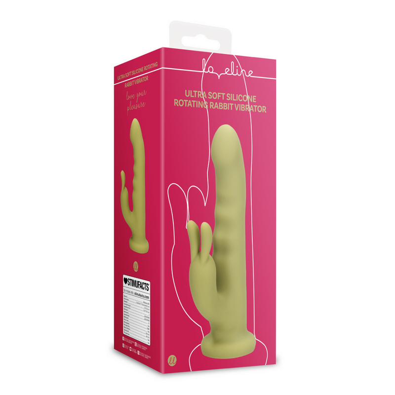 Vibrateur rabbit rotatif en silicone ultra doux