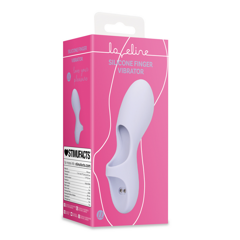 Vibrateur de doigt en silicone