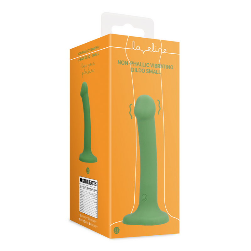 Dildo vibrant non-phallique - Petit - Vert forêt