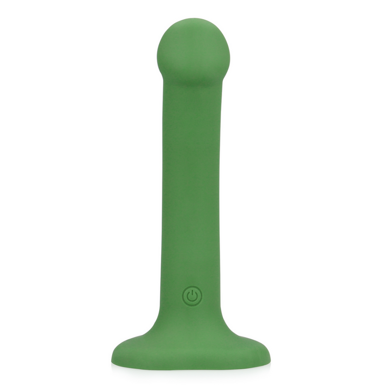 Dildo vibrant non-phallique - Petit - Vert forêt