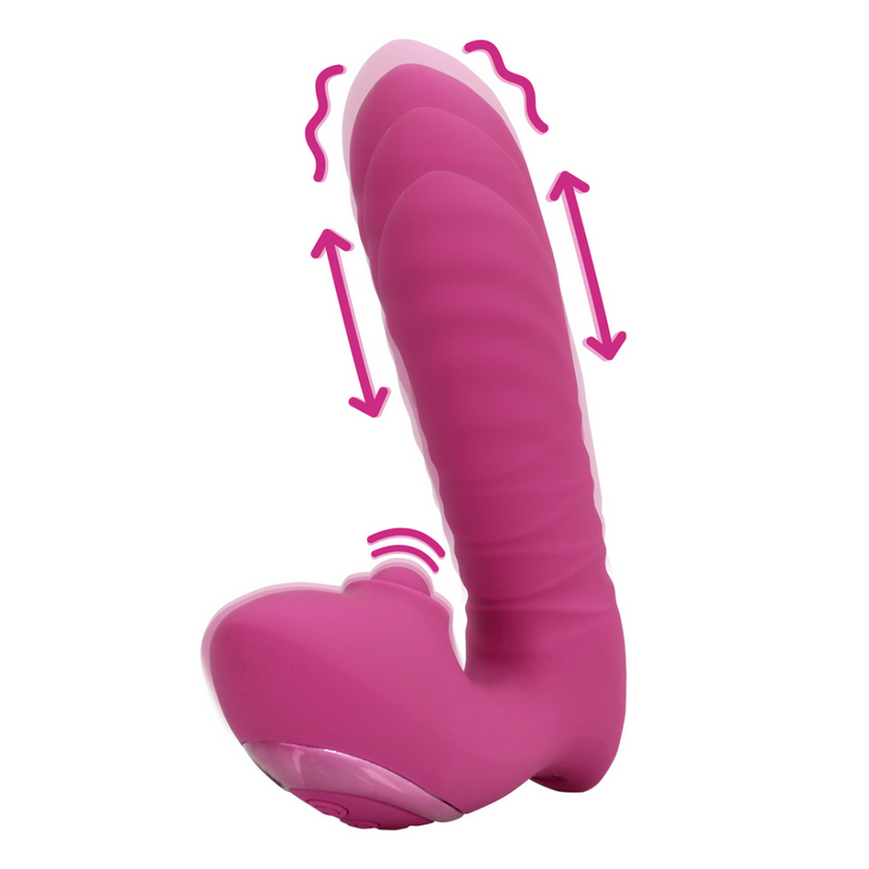 Vibromasseur de Pénétration et de Tapotement - Puissant Rose