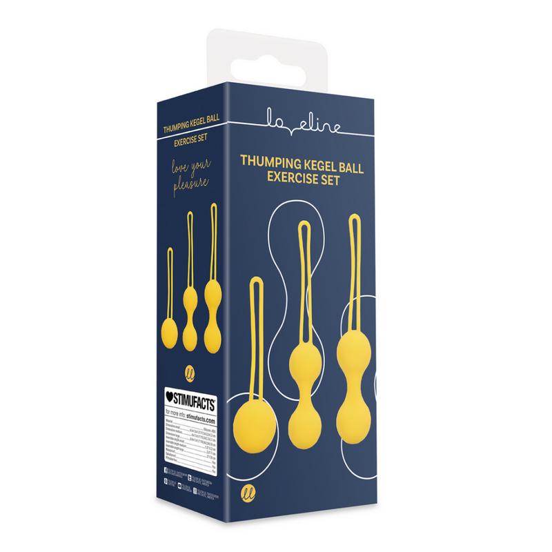 Set d'exercice de boules de Kegel - Jaune citron