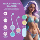 Kit de Kegel vibrant avec 5 poids interchangeables - Violet