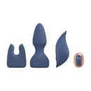Kit de Vibromasseur Interchangeable - Bleu/Gris