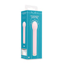 Vibromasseur en forme d'ampoule en verre - Rose