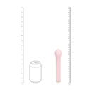 Vibromasseur en forme d'ampoule en verre - Rose