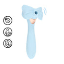 Darling - Vibromasseur AirTap avec cinq embouts - Bleu