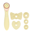 Darling - Vibromasseur AirTap avec cinq embouts - Jaune