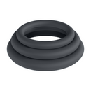 Ensemble de 3 Cockrings en Silicone Classiques - XS/S/M - Noir