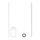 Cockring en silicone Wide O - S - 30mm - Noir