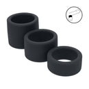 Ensemble de 3 sangles en silicone liquide - S/M/L - Noir