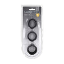 Ensemble de 3 sangles en silicone liquide - S/M/L - Noir