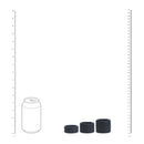 Ensemble de 3 sangles en silicone liquide - S/M/L - Noir