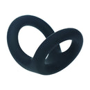 Double O Cockring en Silicone - M - Noir