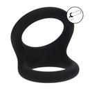 Double O Cockring en Silicone - L - Noir