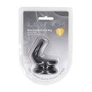 Cockring en silicone double large - S - Noir
