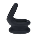 Cockring en silicone double large - M - Noir