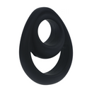 Double Ergo Silicone Cockring - Noir