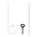 Anneau péni en silicone détachable, large et ajustable - 5 mm - Noir