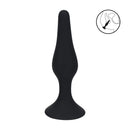 Plug anal en silicone slim - M - Noir