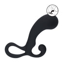 Ampoule avec boucle masseur prostatique en silicone - M - Noir