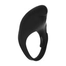 Cockring en silicone vibrant réglable - Noir