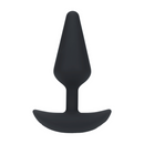 Plug anal en silicone vibrant classique - M - Noir