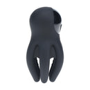 Stimulateur de tête en silicone vibrant numérique avec tentacules - Noir