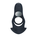 Cockring en silicone vibrant à triple moteur - Noir