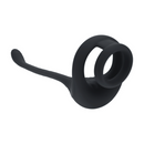 Cockring en silicone à double moteur avec stimulateur de prostate - Noir