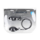 Plug anal en silicone gonflable à stries - Noir