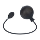 Plug anal en silicone gonflable à stries - Noir