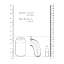 Modèle 16 Cage de chasteté avec sonde urétrale - 4,5 / 11,5 cm