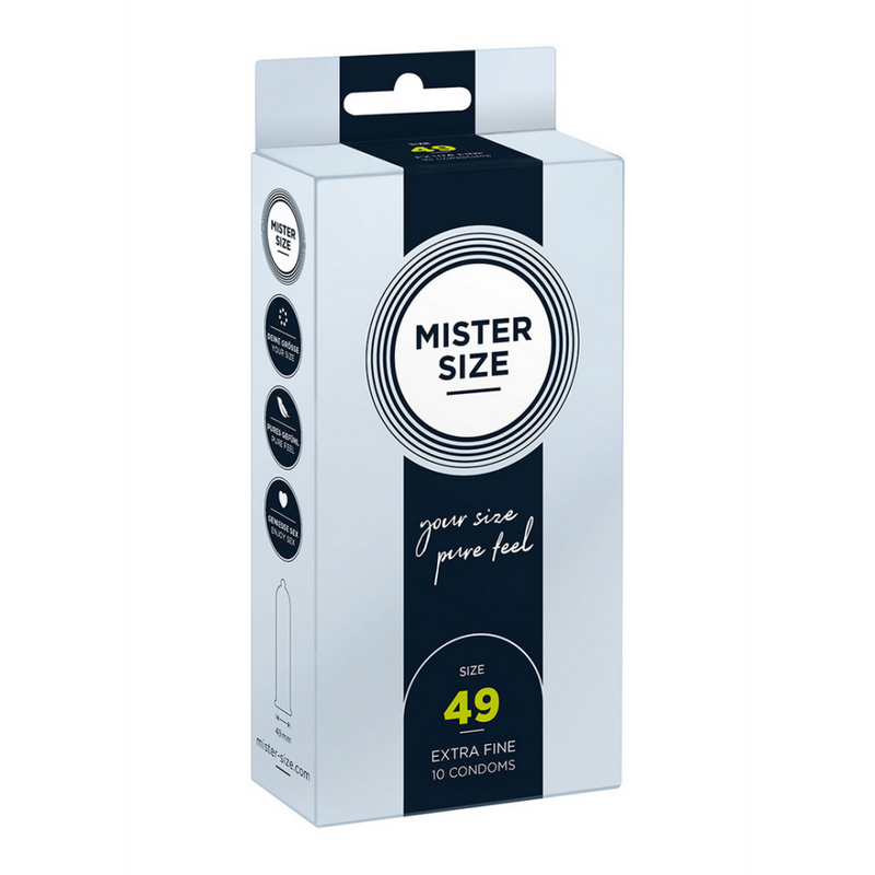 Pure Feel - Préservatifs 49 mm - 10 Pack
