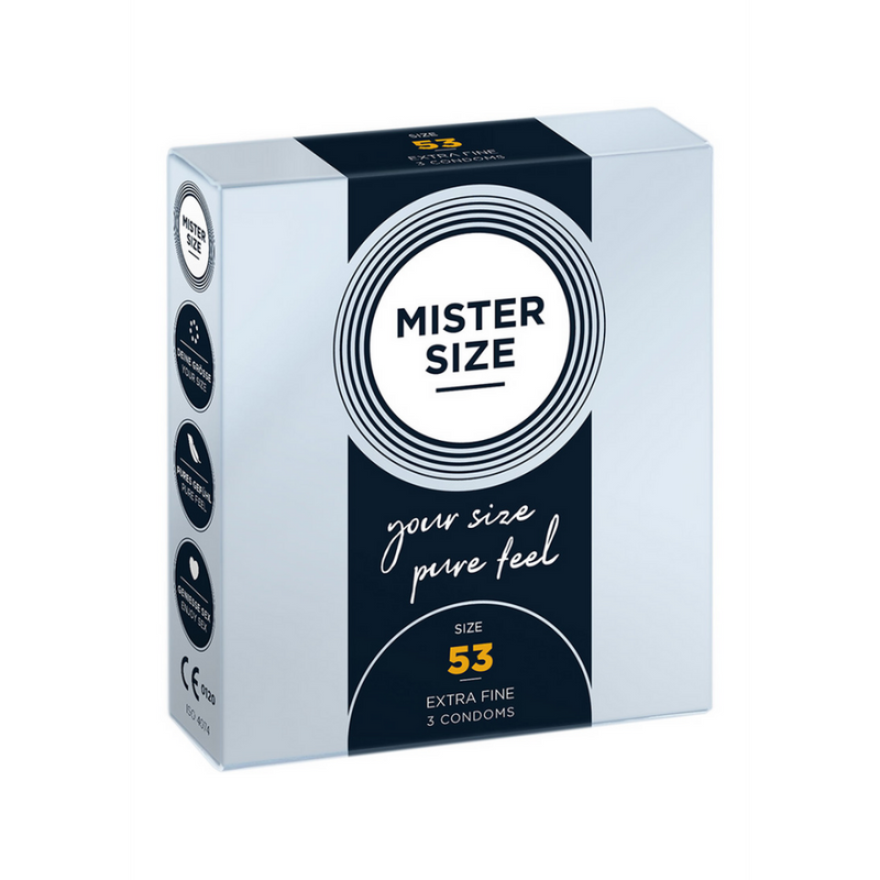 Pure Feel - Préservatifs 53 mm - 3 Pack