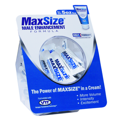 MAX Size - Enhancement Creme for Men - 0.3 fl oz / 10ml - Fishbowl - 50 Pieces