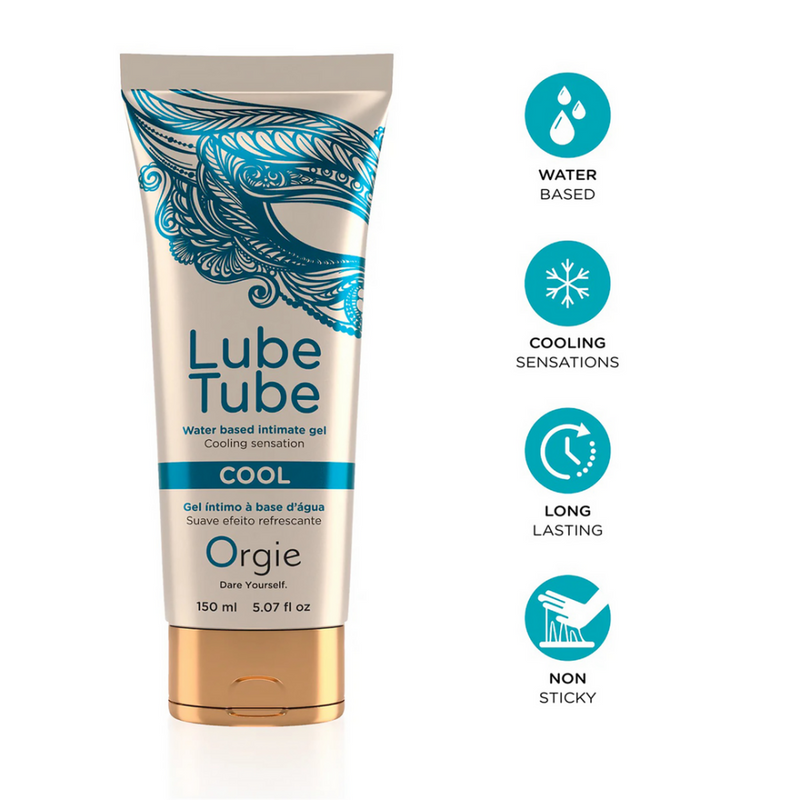 Lube Tube Cool - Waterbased Lubricant with a Cooling Effect - 5 fl oz / 150 ml