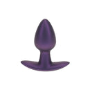 Plug anal en silicone lisse - Petit - 2,6 / 6,5 cm - Violet métallique