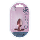 Plug anal en silicone lisse - Petit - 2,6 / 6,5 cm - Rose Gold
