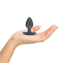 Plug anal en silicone lisse - Moyen - 3,1 / 7,9 cm - Gunmetal