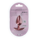 Plug anal en silicone lisse - Moyen - 3,1 / 7,9 cm - Rose Gold